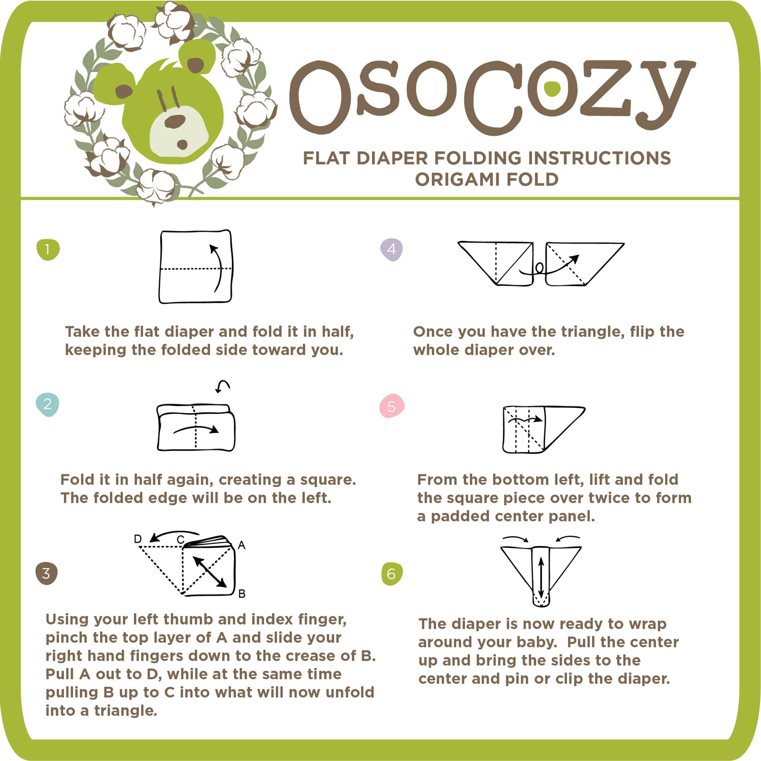 OsoCozy baby-friendly softness on diaper texture for sensitive skin.