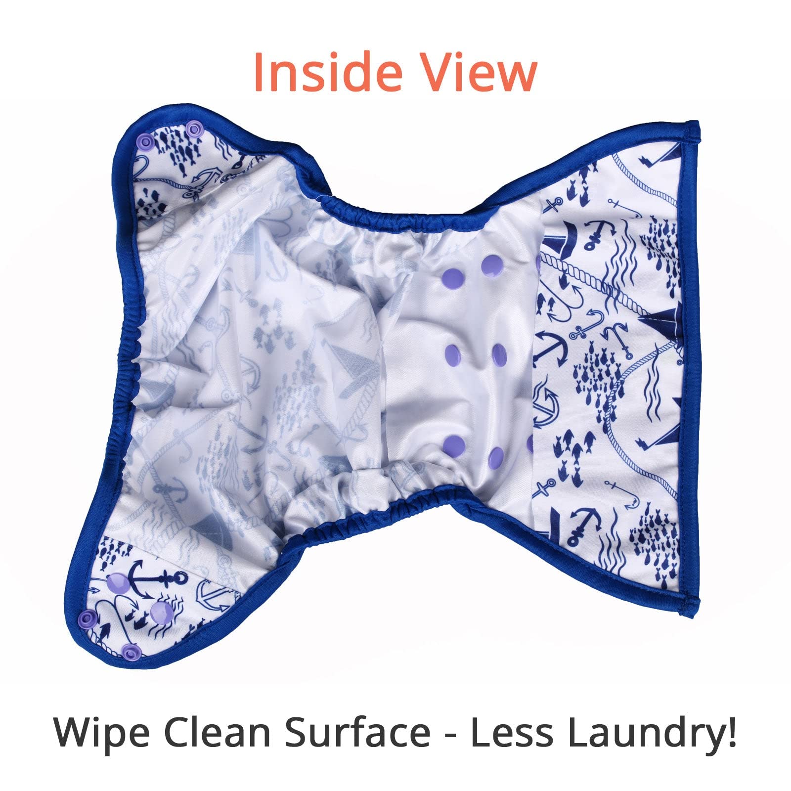 OsoCozy diaper cover made with durable soft PUL material.
