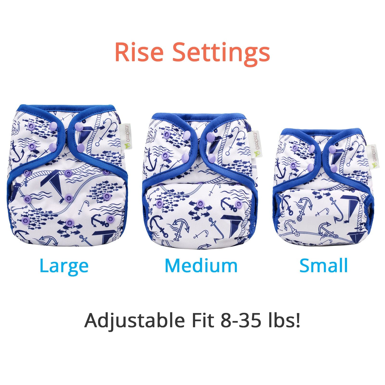 OsoCozy double-leg-gussets keep messes contained while keeping baby comfortable.