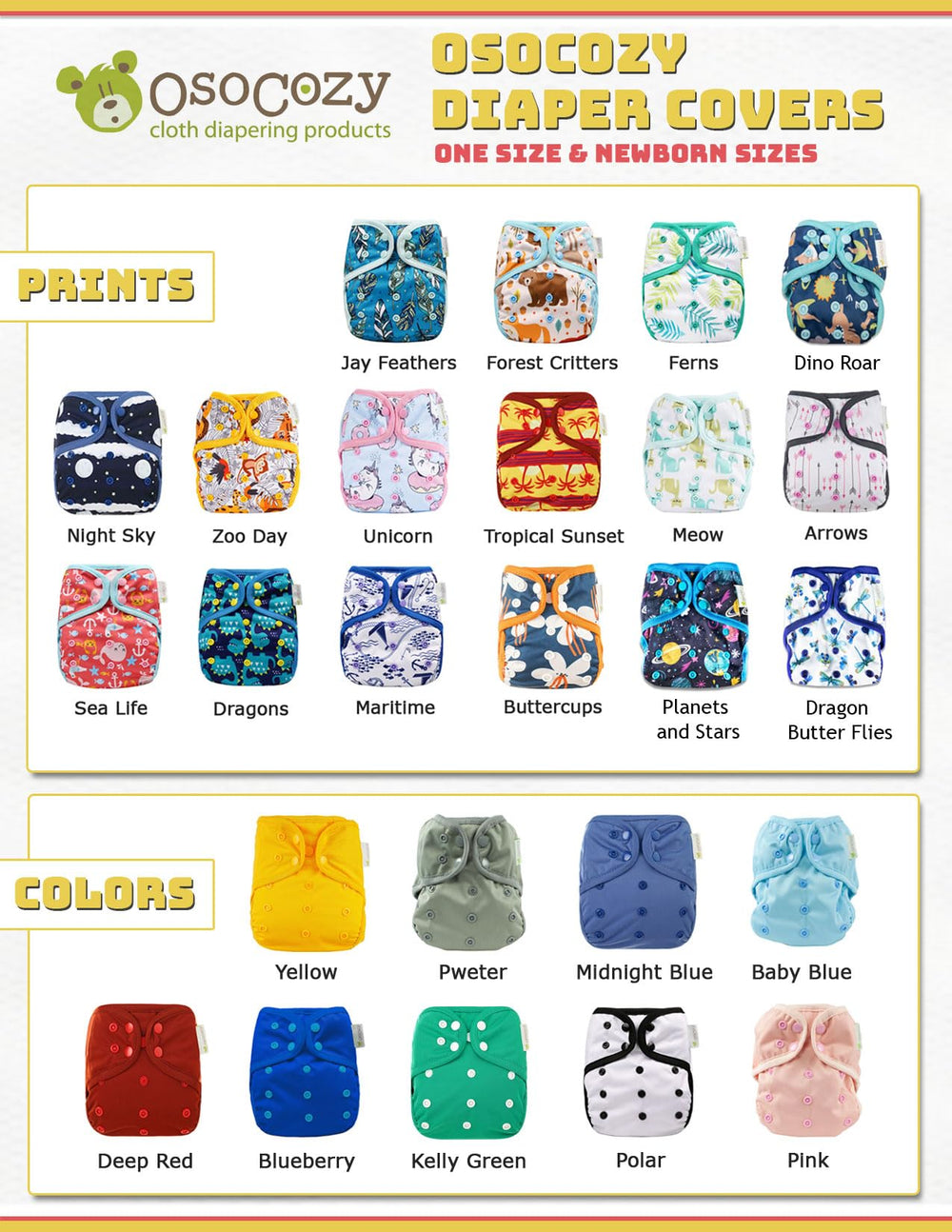 OsoCozy easy-care diaper cover is machine-washable