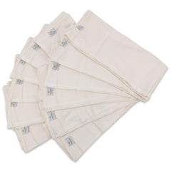 OsoCozy organic flat diaper folding view highlights easy care.