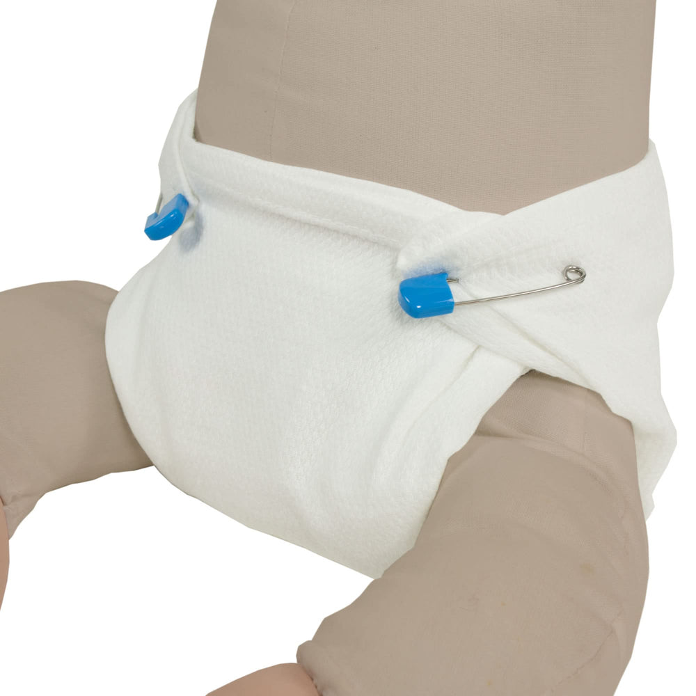 OsoCozy flat diaper care instructions showing easy washing and care.