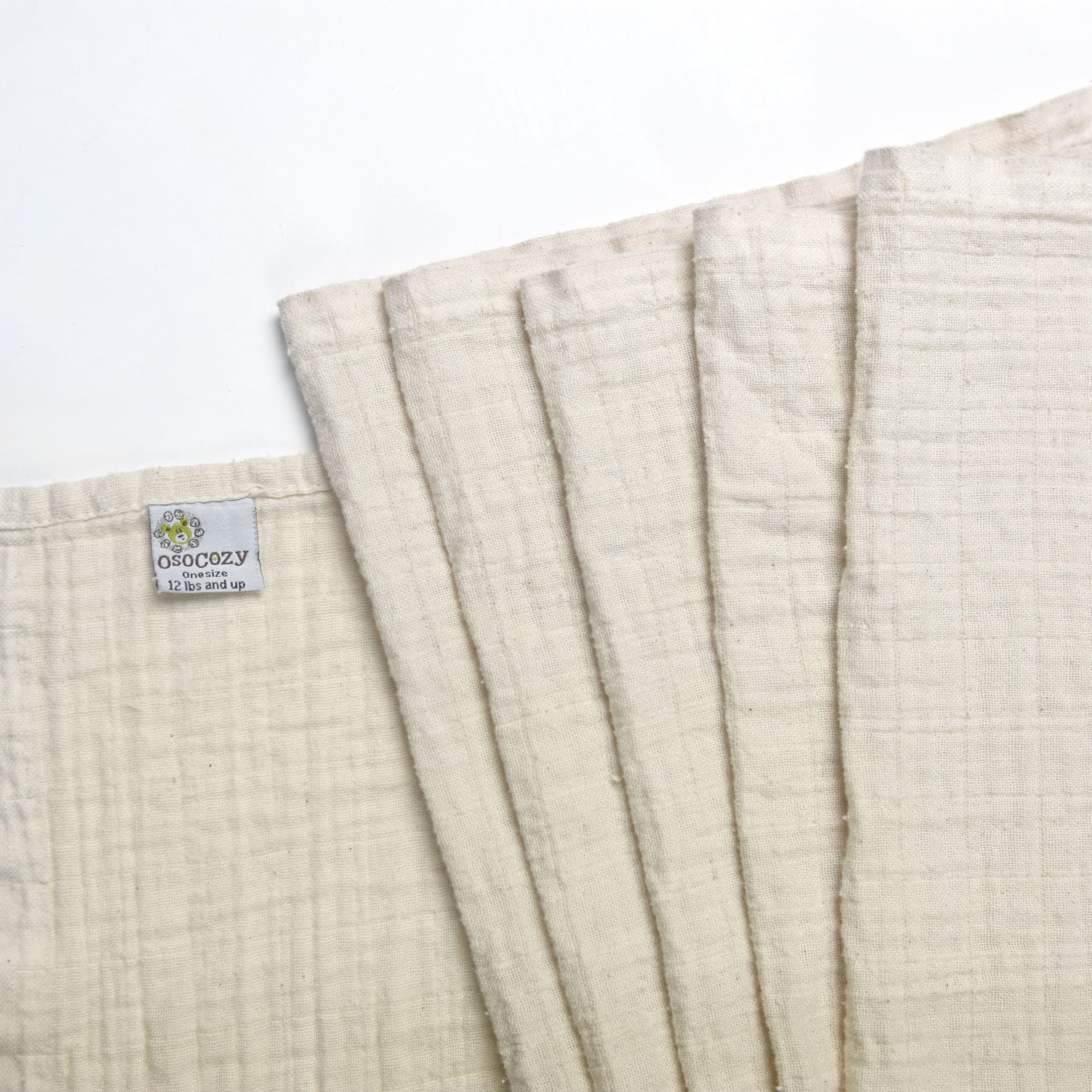 OsoCozy GOTS-certified label on fabric indicating organic quality