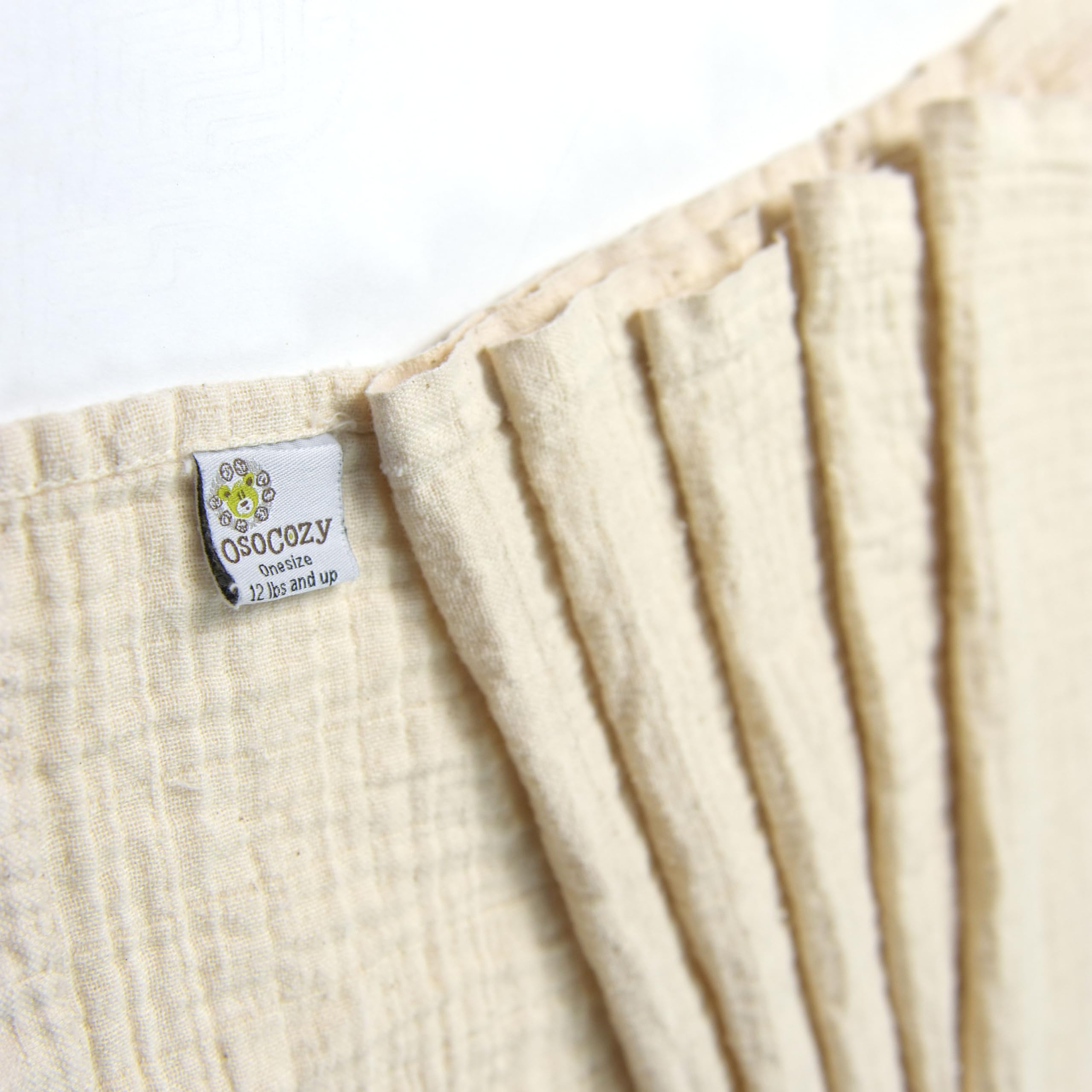 OsoCozy muslin weave closeup highlighting breathable texture