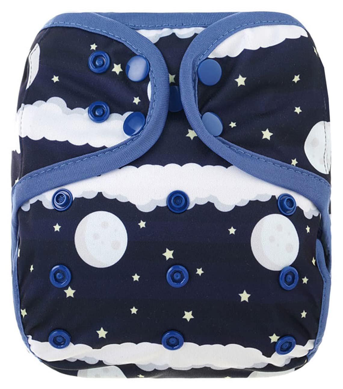 OsoCozy diaper cover with snap closures offers a customizable fit for growing babies.