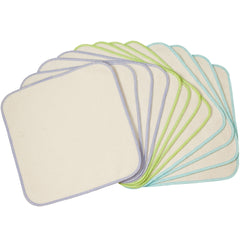OsoCozy Organic Flannel Wipes close up showing plush texture for gentle skin care.