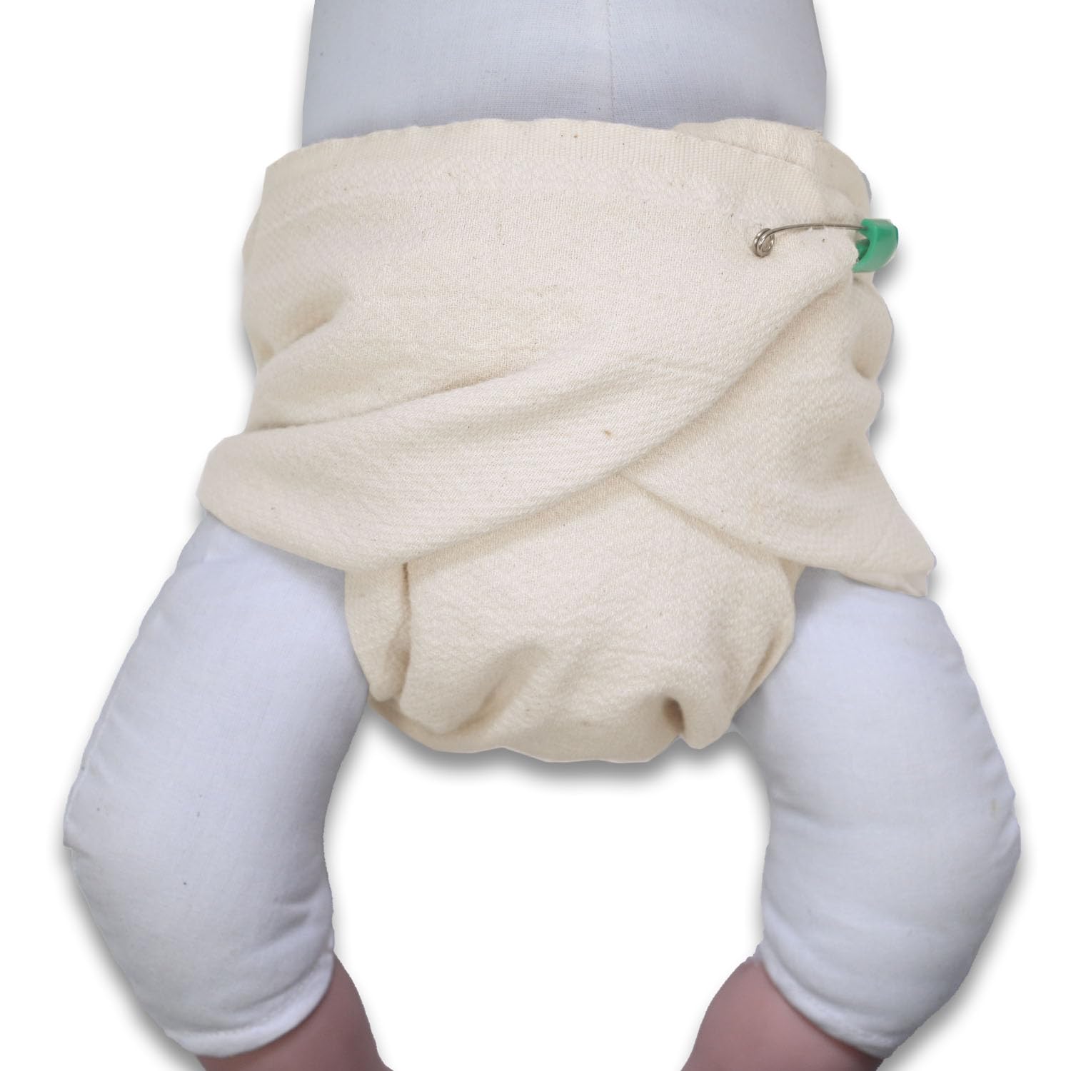 OsoCozy organic flat diaper label confirms quality and standards.