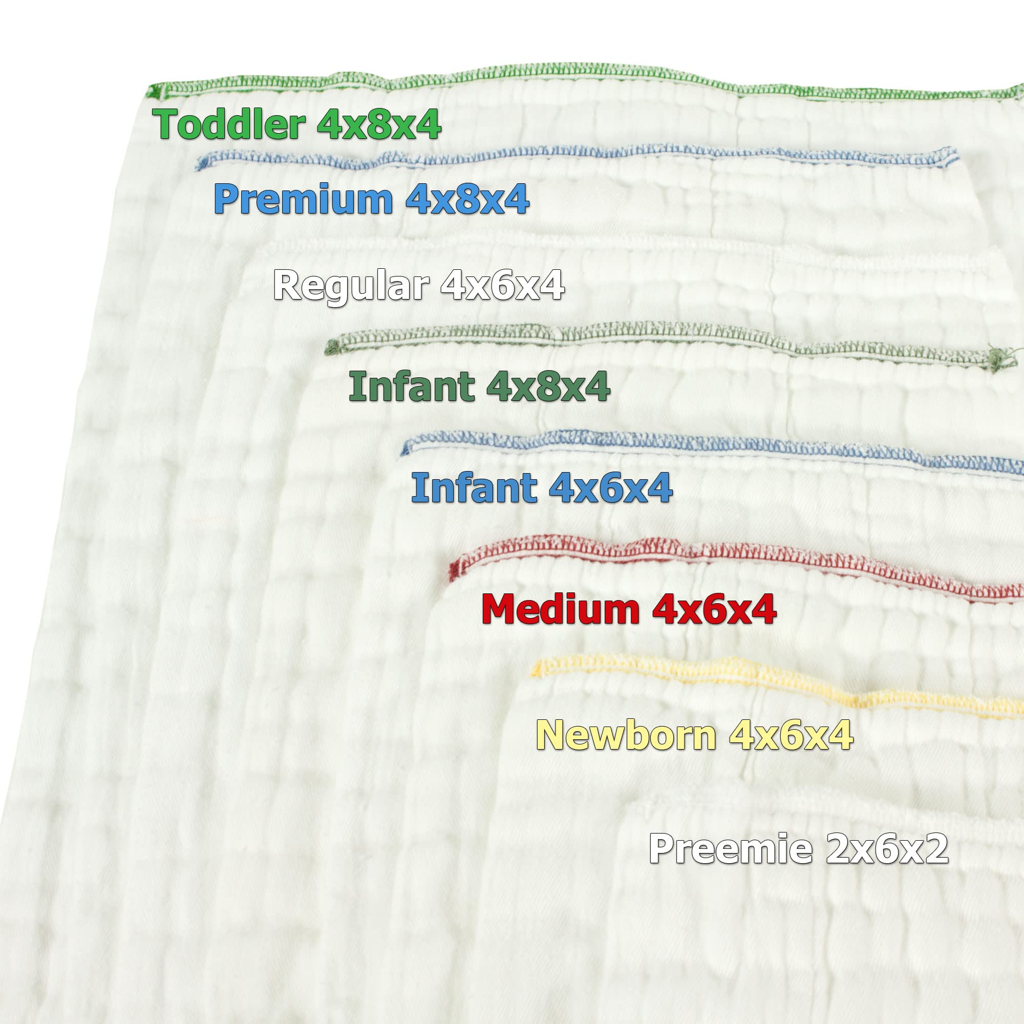 OsoCozy Prefold Diapers burp cloth use image—versatile cloth doubles as burp cloths.