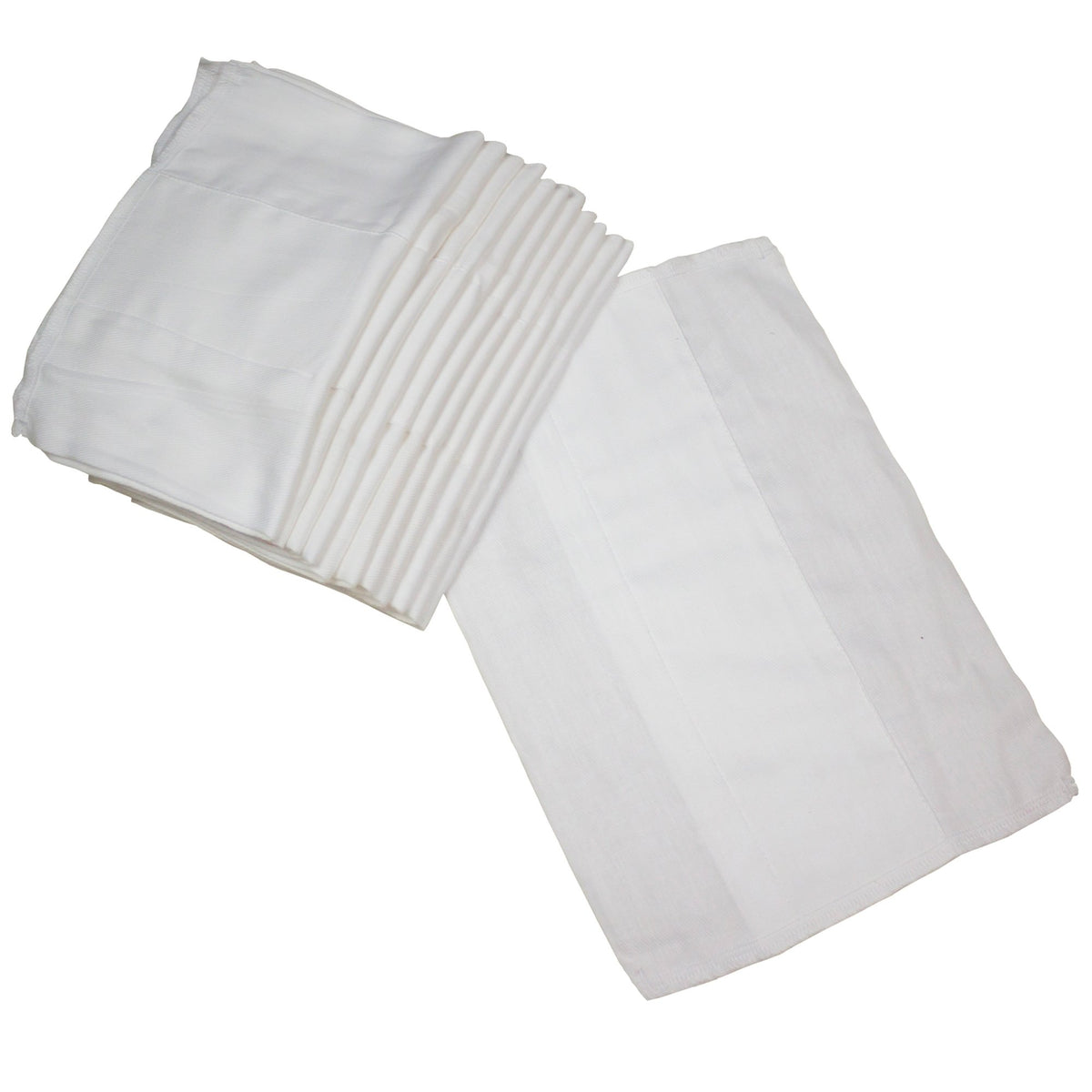 OsoCozy Prefold Diapers cotton weave close-up—soft, durable fabric for everyday baby care.