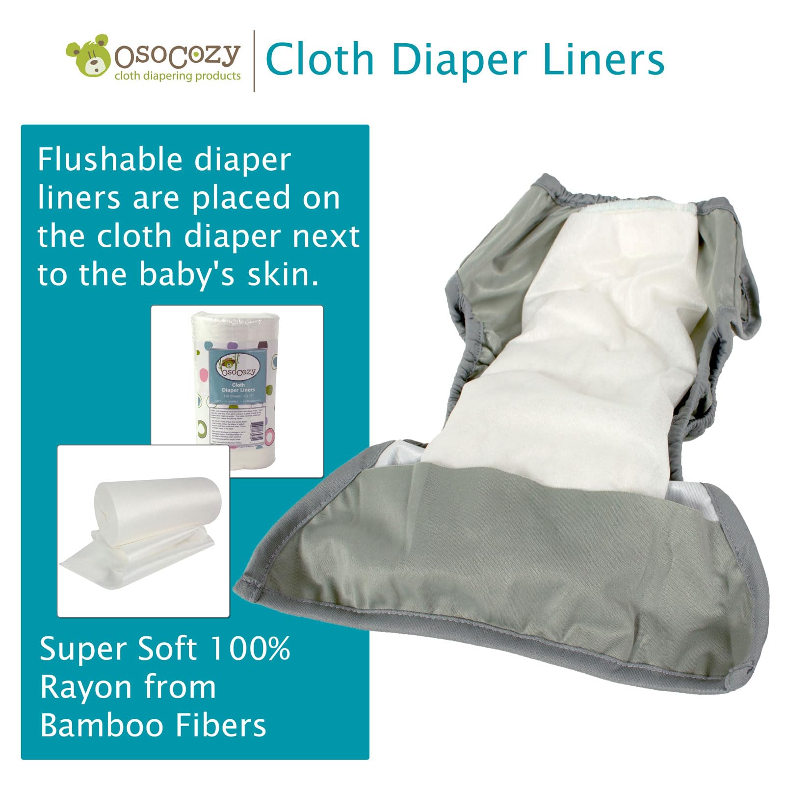 OsoCozy stay-dry liner cross-section reveals moisture passes through while solids stay contained.