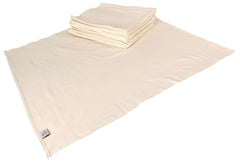 OsoCozy unbleached birdseye flat diaper close-up emphasizes soft, durable cotton.