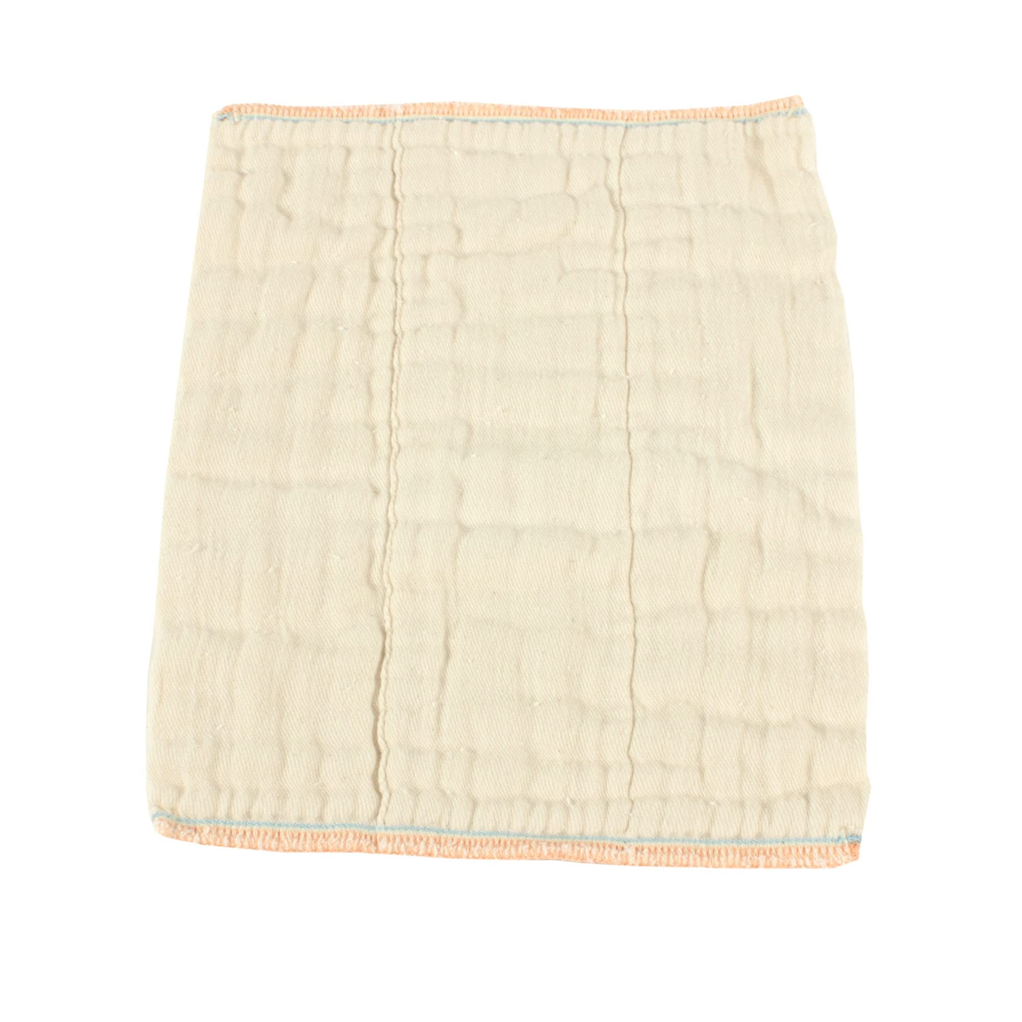 OsoCozy unbleached prefold diapers flatlay highlights softness and natural cotton texture