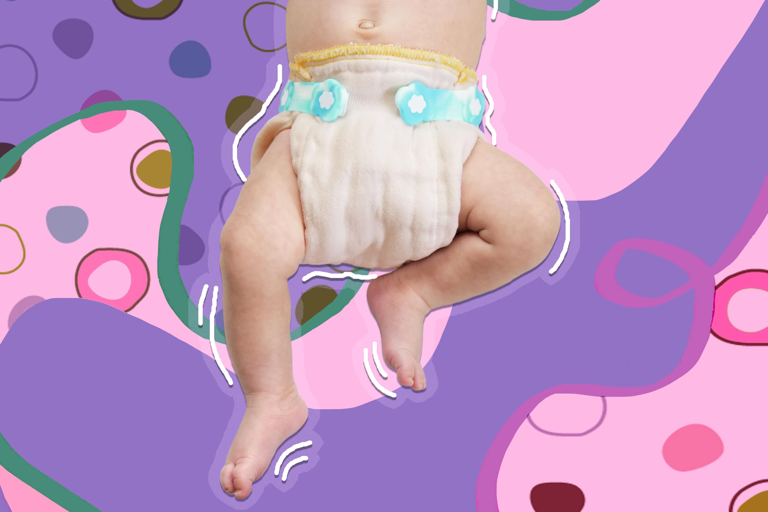 OsoCozy unbleached prefold diapers infant size shows versatile fit for growing babies