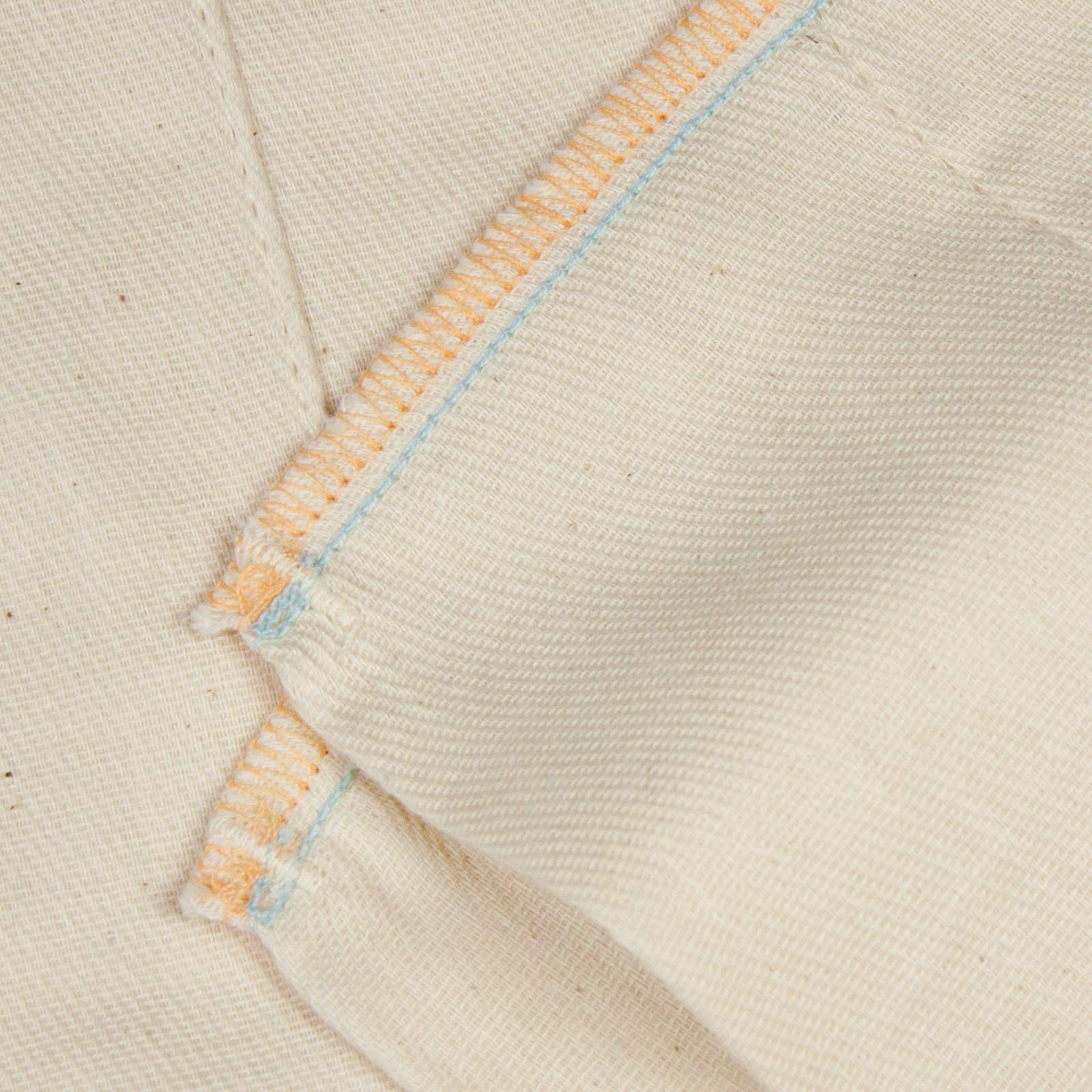 OsoCozy unbleached prefold diapers interior closeup reveals all-cotton layers for absorbency