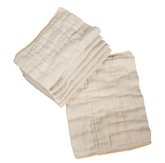 OsoCozy unbleached prefold diapers pack shows durable 100% cotton for long-term use