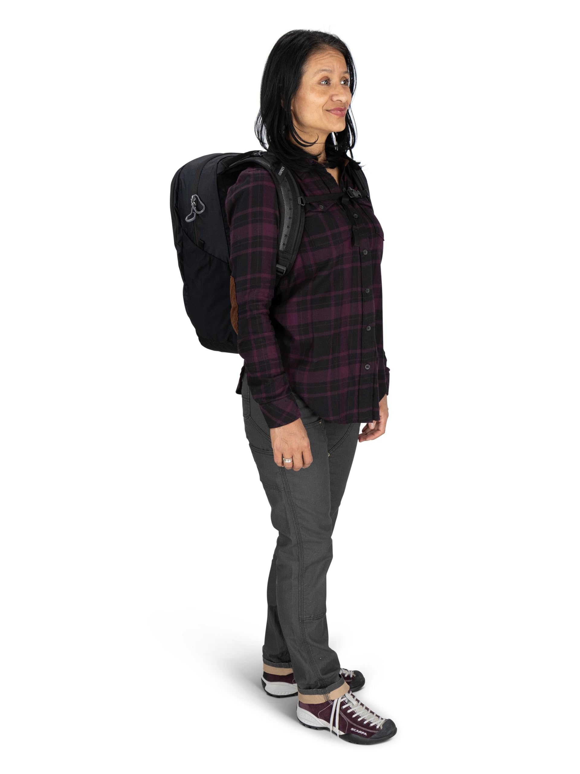 Osprey Poco Changing Backpack stain-resistant fabric stands up to daily use