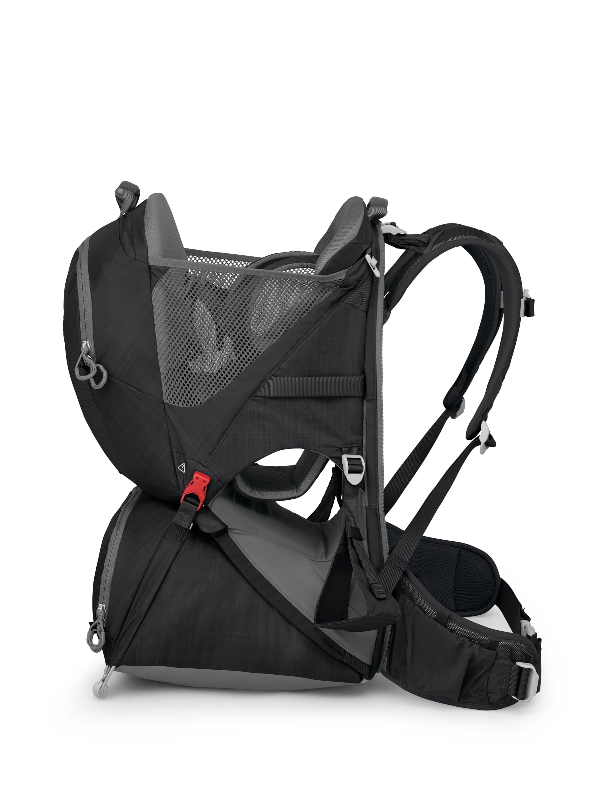 Osprey Poco LT ready for airport travel with comfortable carry.