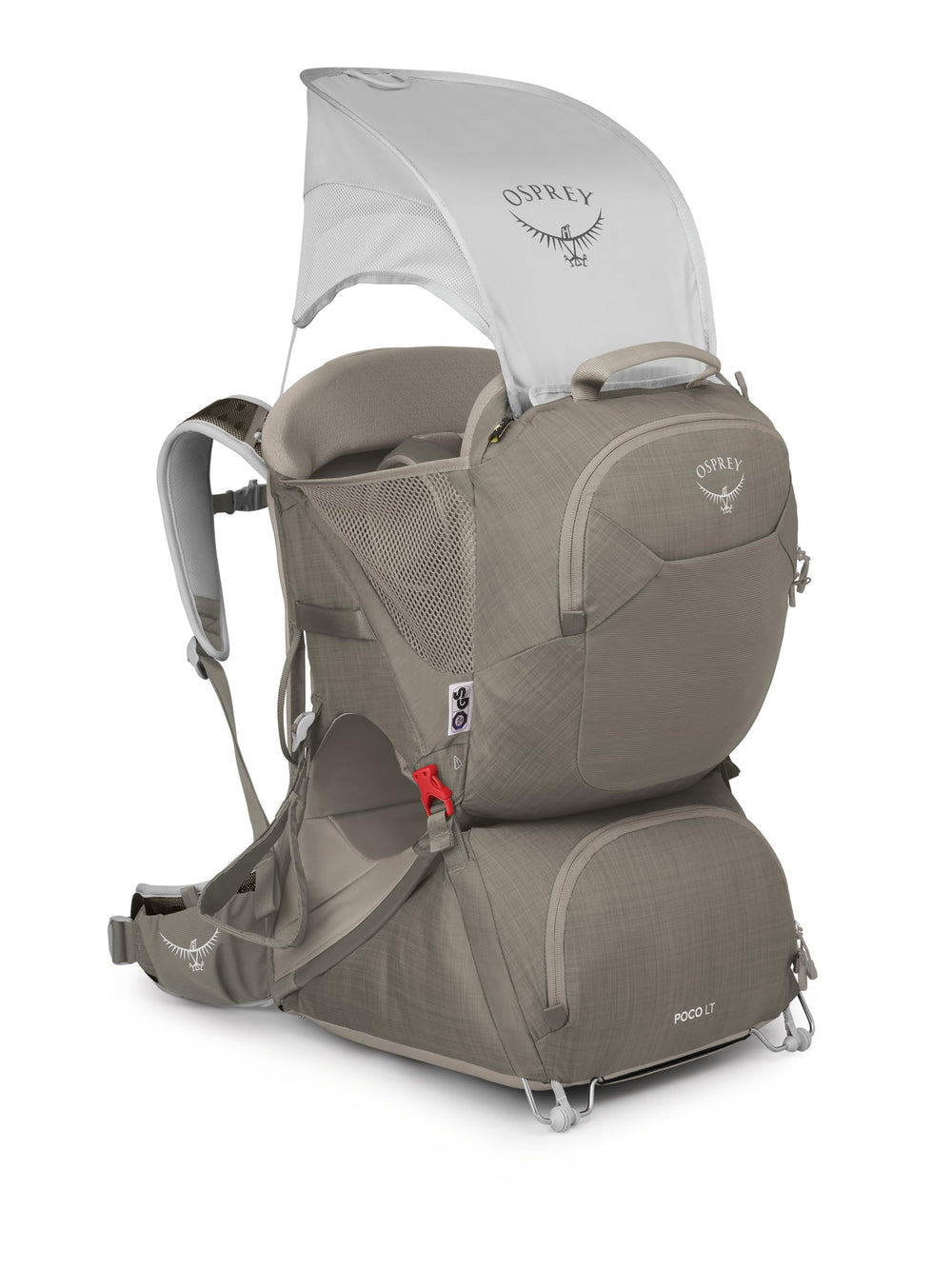Osprey Poco LT secure toddler cockpit for safe rides