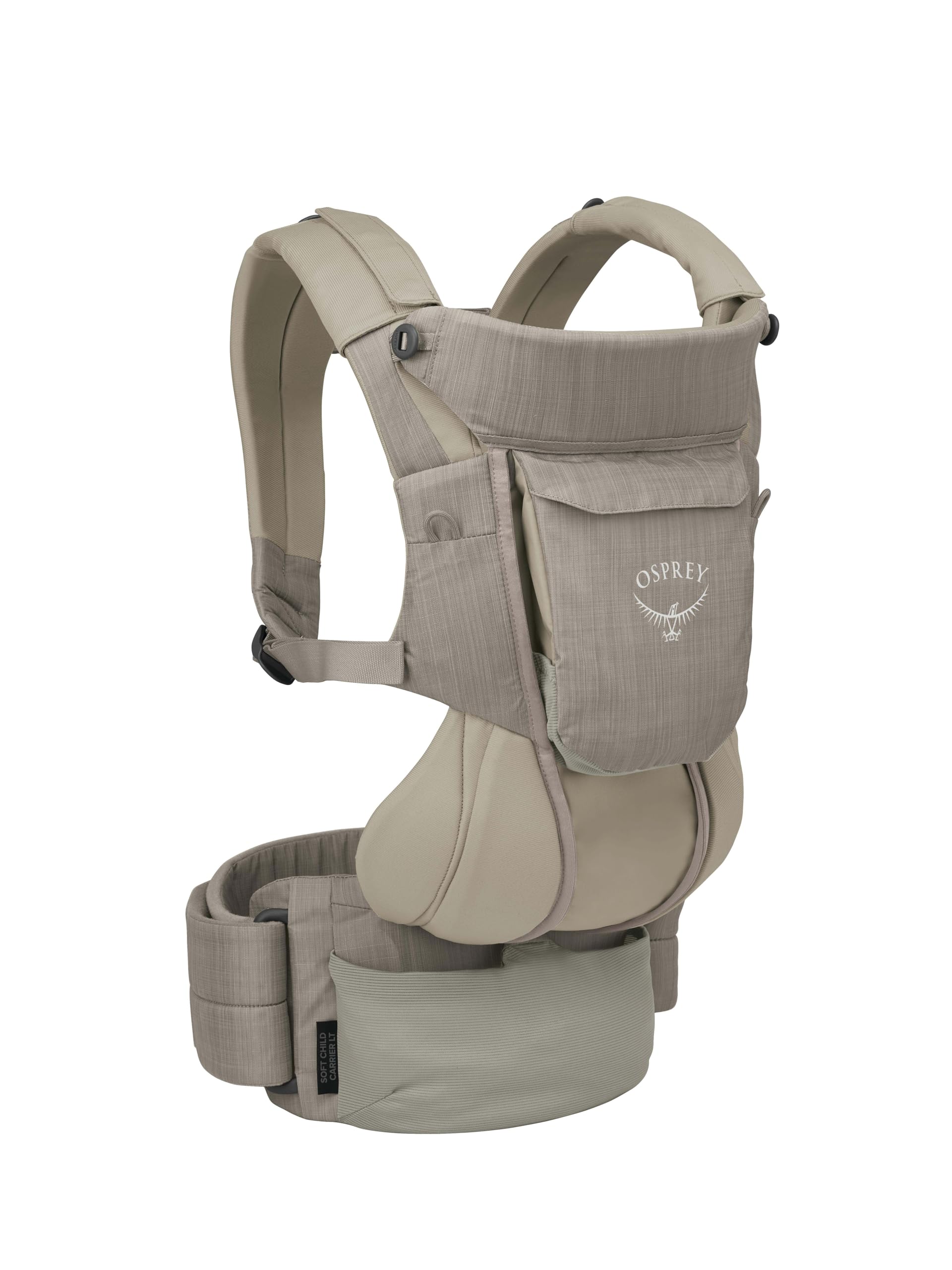 Osprey Poco LT sunshade deployed for sun protection on a sunny trail