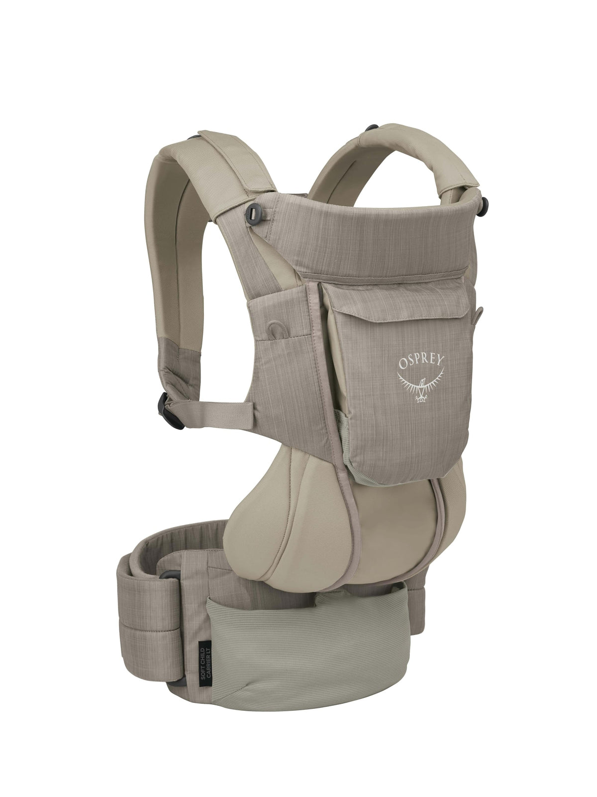 Osprey Poco LT sunshade deployed for sun protection on a sunny trail