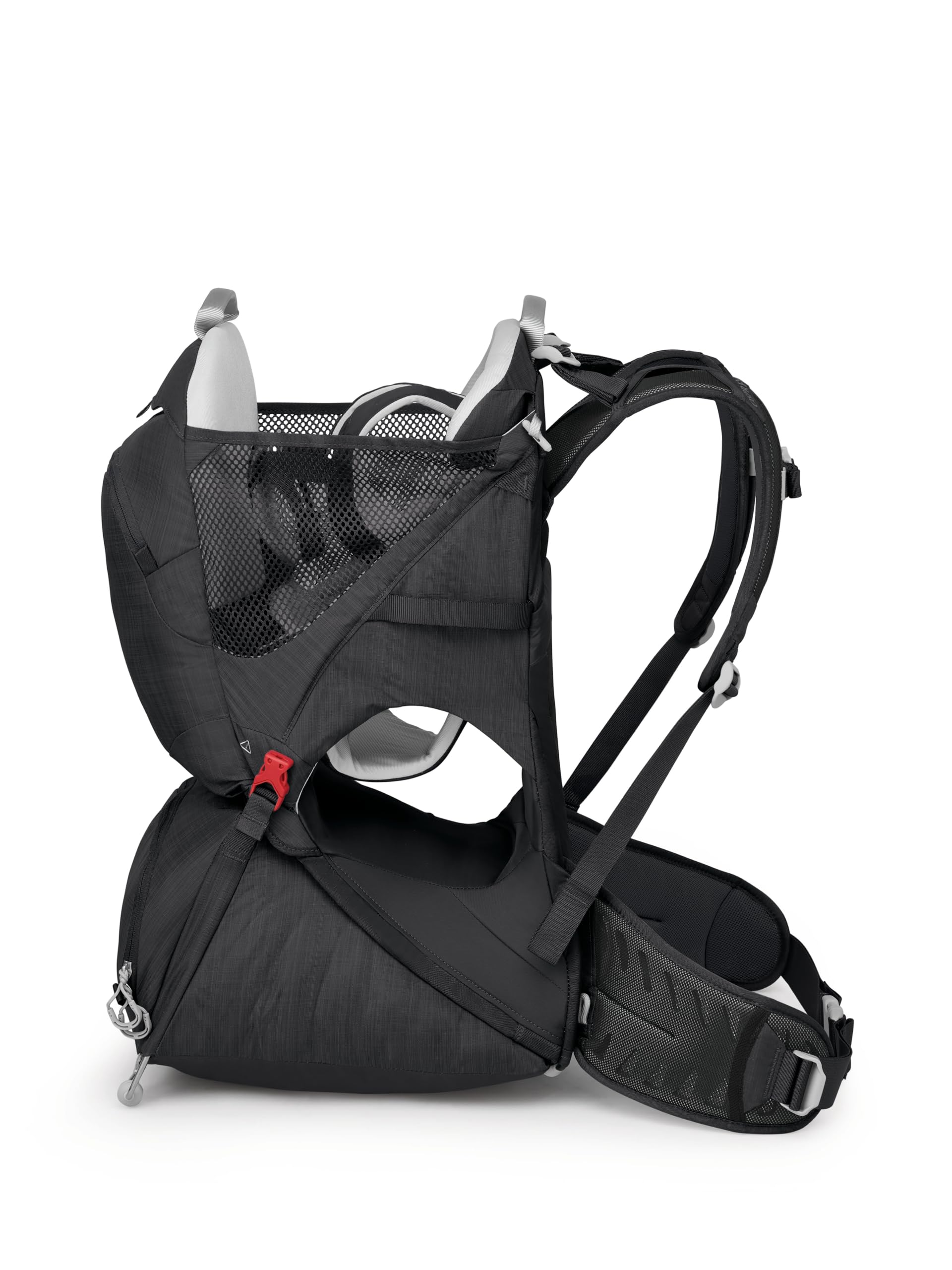 Osprey Poco SLT safety harness in use secures your toddler.