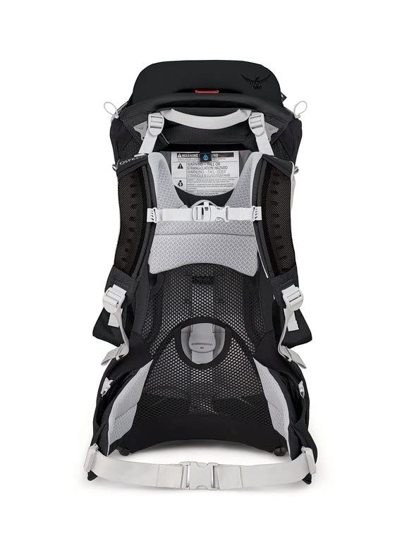 Osprey Poco sunshade Starry Black deployed for sun protection on sunny adventures.