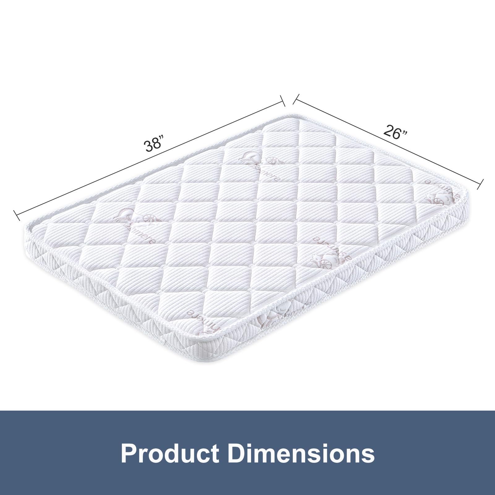 OSSERTSbearY mattress in use reduces sag and supports baby comfort during nap time