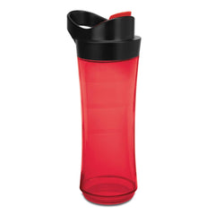 Oster MyBlend Red Sport Bottle front view enables on-the-go smoothies.