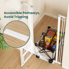 Ostutry auto-close double-lock system demonstrates secure passage.
