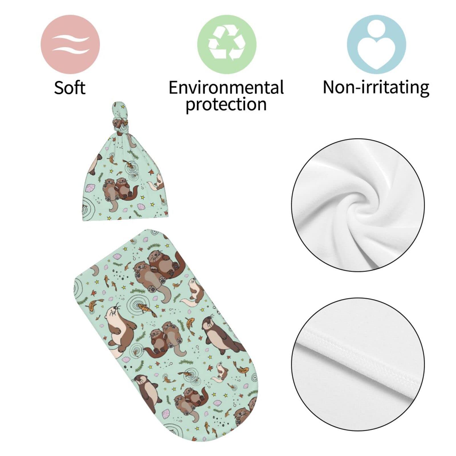 Osvbs gift-ready packaging idea featuring sea otter motif for baby showers