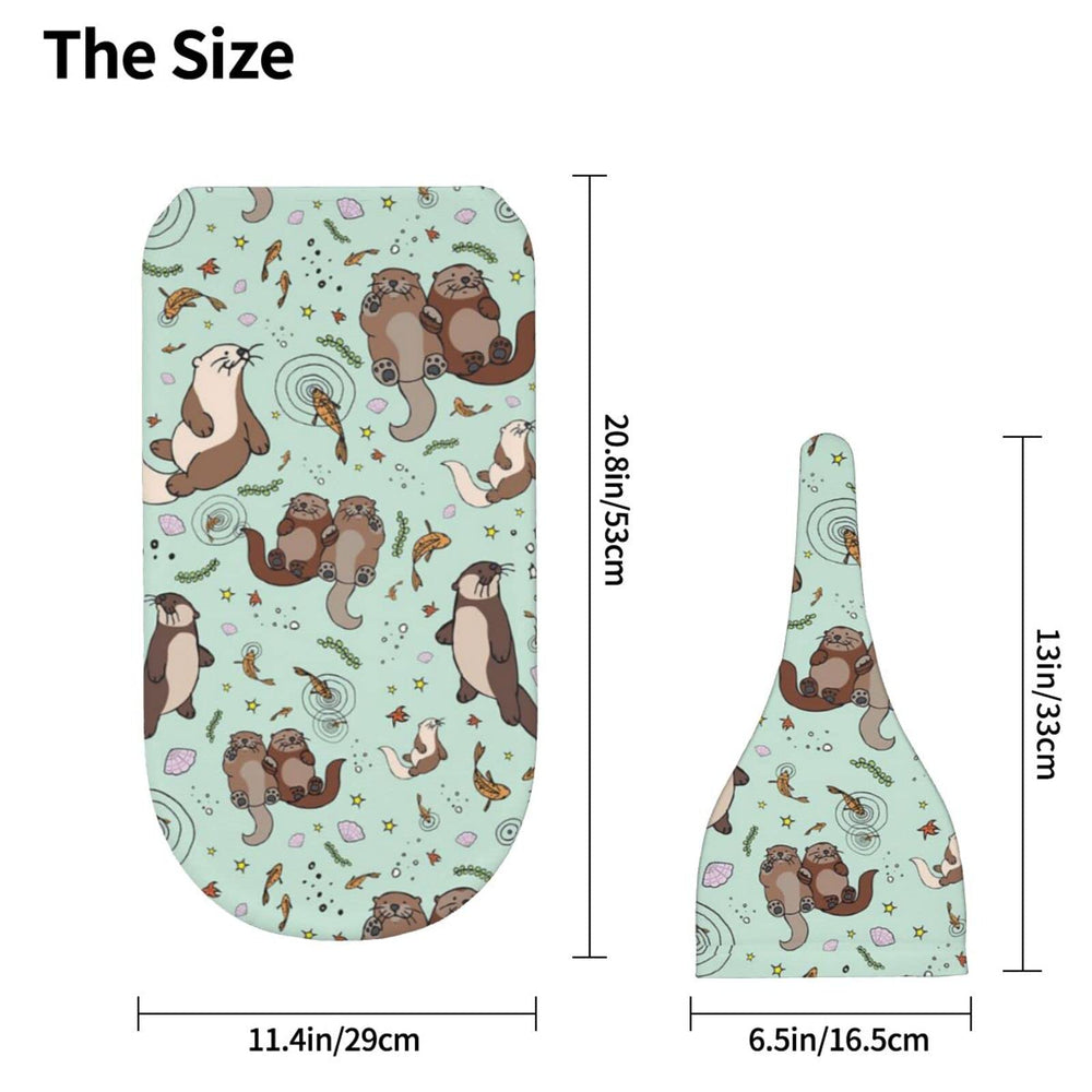 Osvbs newborn photography prop setup showcases sea otter-themed swaddle for memorable shoots