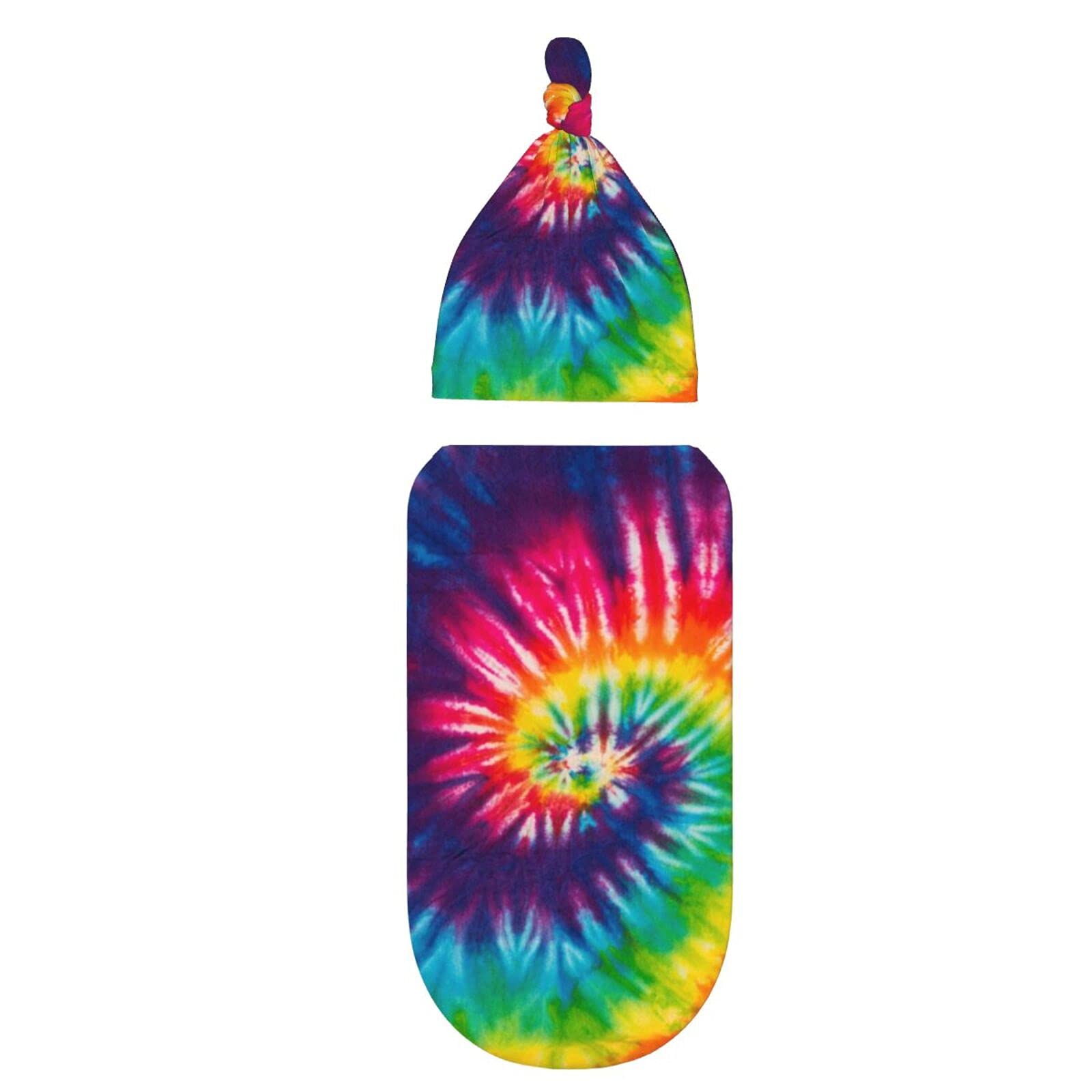 Osvbs Tie Dye Newborn Hat adds warmth and stretch for comfy wear.