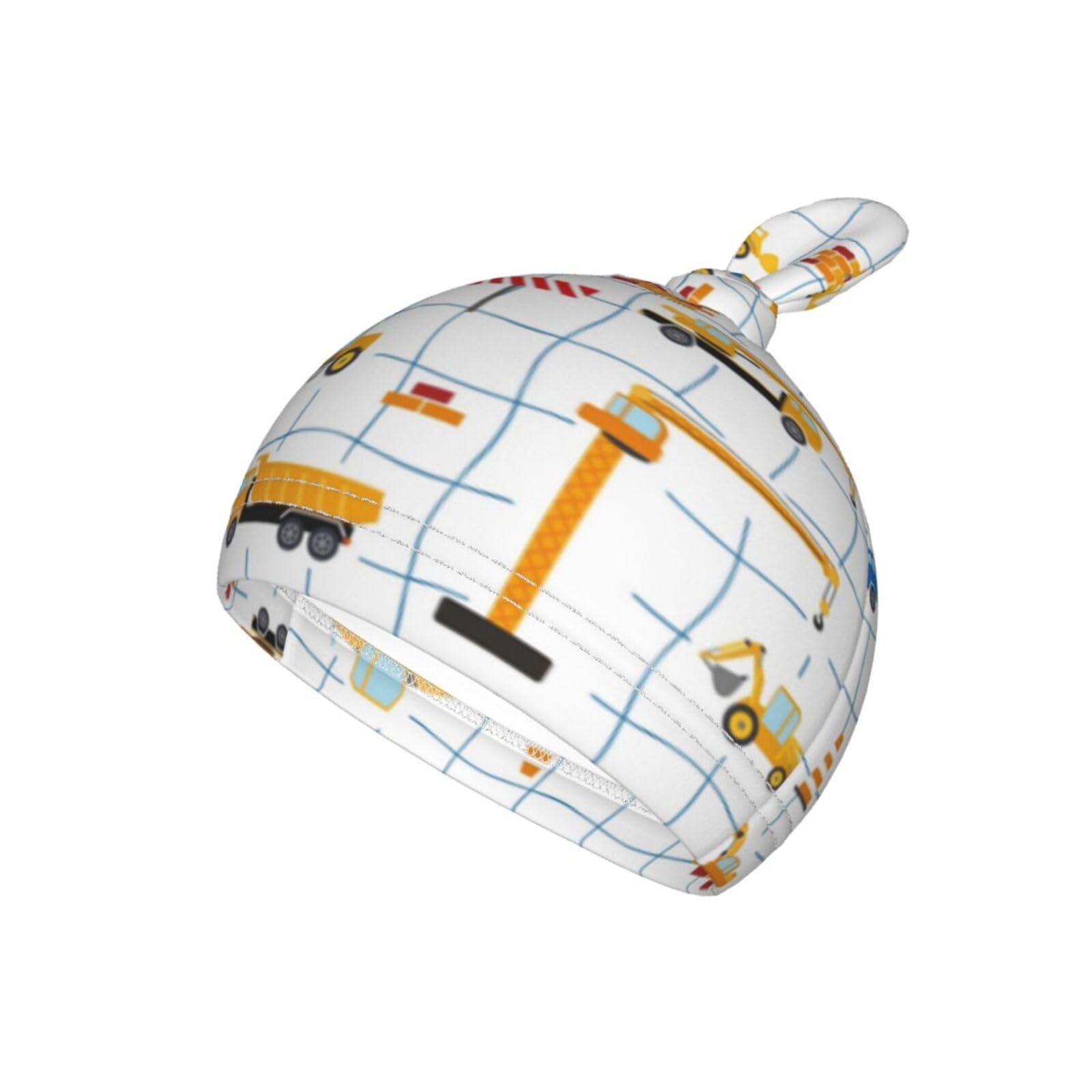 Osvbs trucks adjustable knot hat showing secure, customizable fit for newborns.