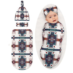 Osvbs Western Southwest swaddle blanket—soft, breathable fabric for newborn comfort.