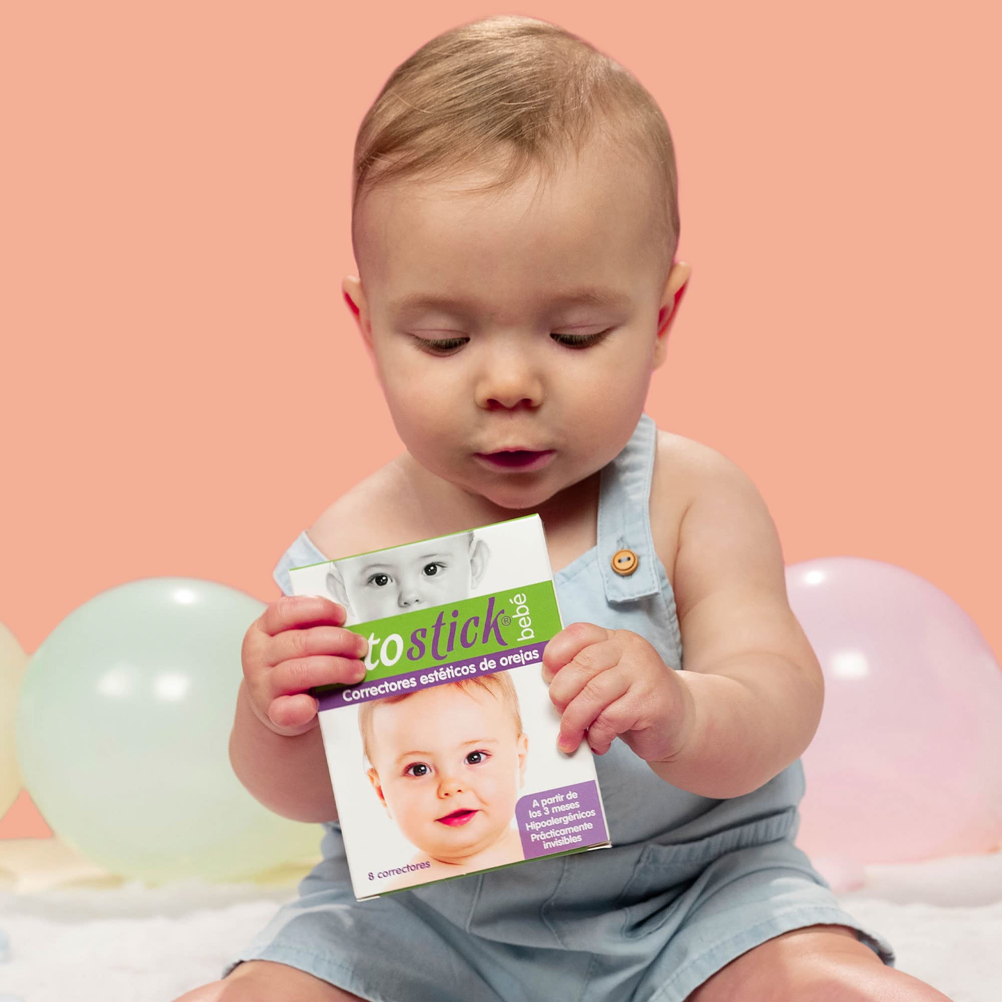 Otostick Bebe silicone adhesive provides skin-safe, comfortable adhesion