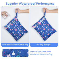 OTraki flower-pattern bag shows smooth zipper for secure, odor-free packing.