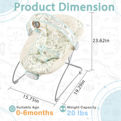 Otrolepota Baby Bouncer hanging toy view showcases interactive playtime for newborns.