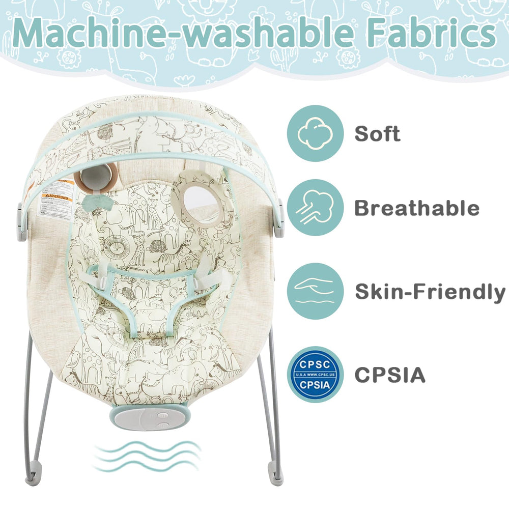 Otrolepota Baby Bouncer soft-seat focuses on comfort and support for infants.