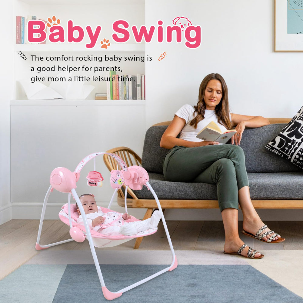 Otrolepota baby swing portable indoor-outdoor use for versatile locations.