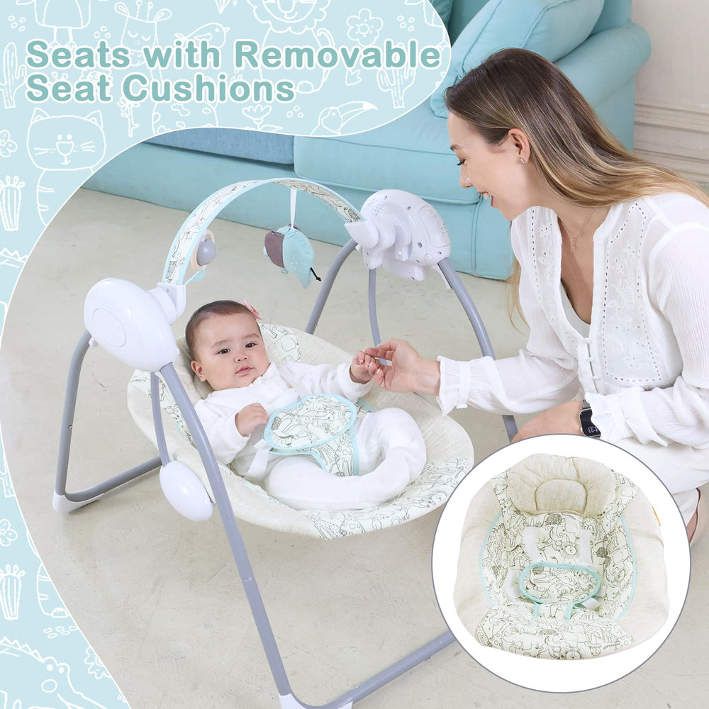 Otrolepota baby swing removable toy bar with engaging toys