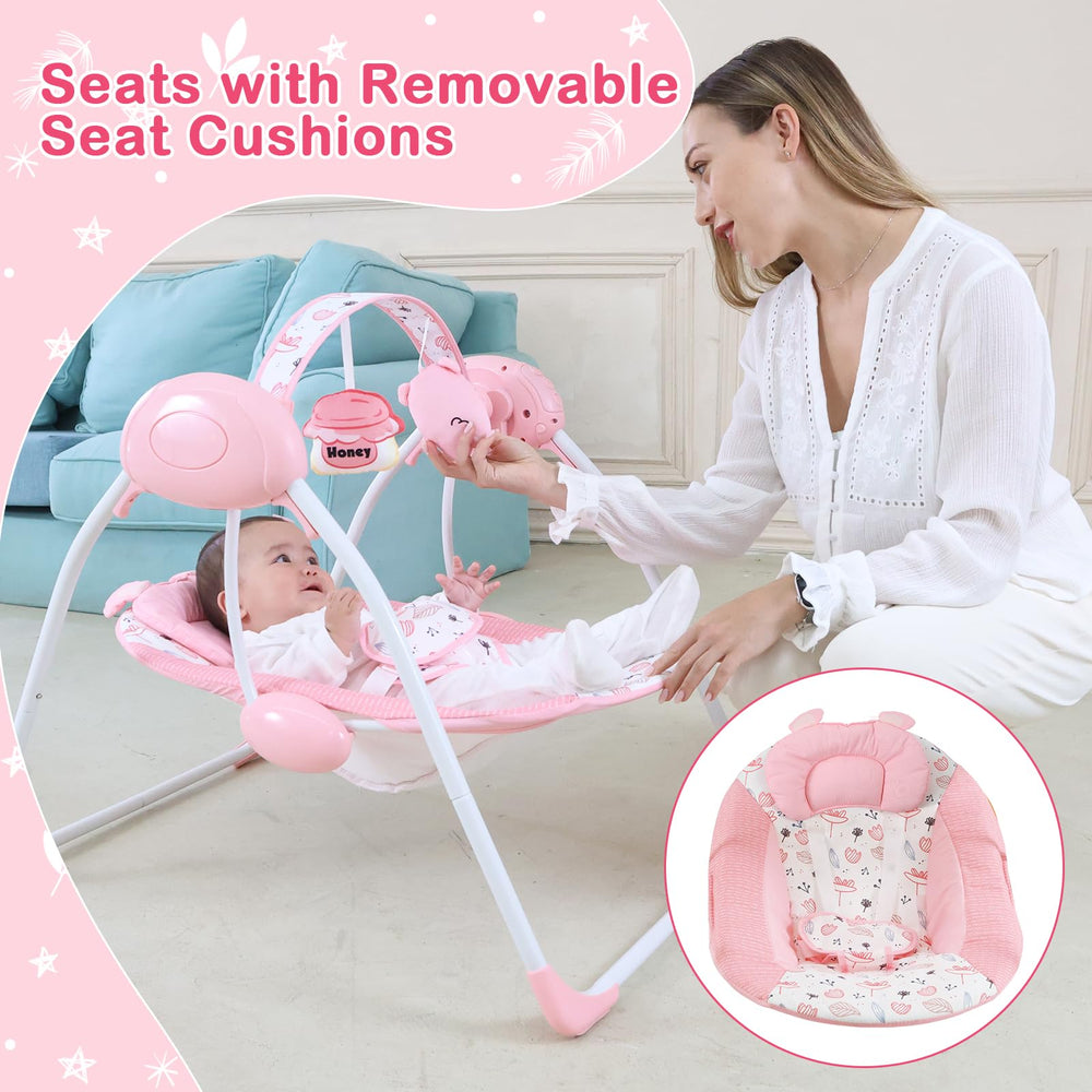 Otrolepota baby swing timer settings help parents plan sessions efficiently.