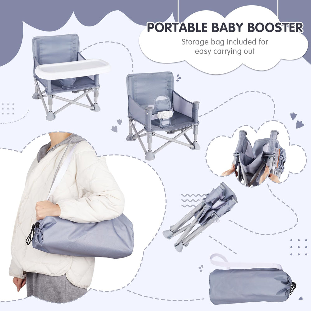 Otrolepota dining-table booster with safety harness for secure mealtimes.