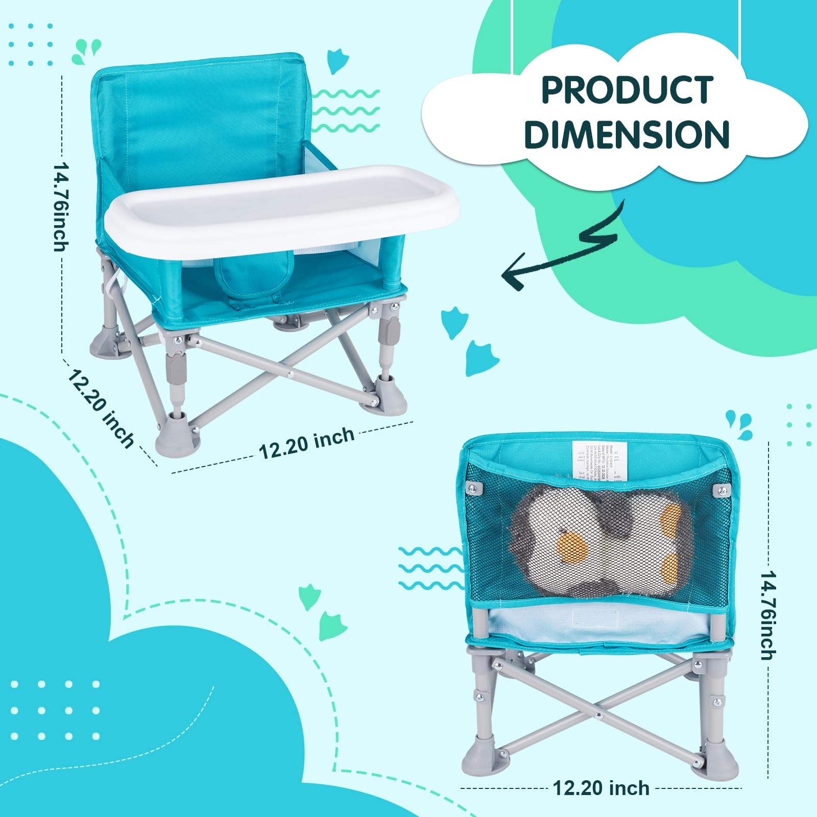 Otrolepota durable metal frame offers sturdy support for curious toddlers.