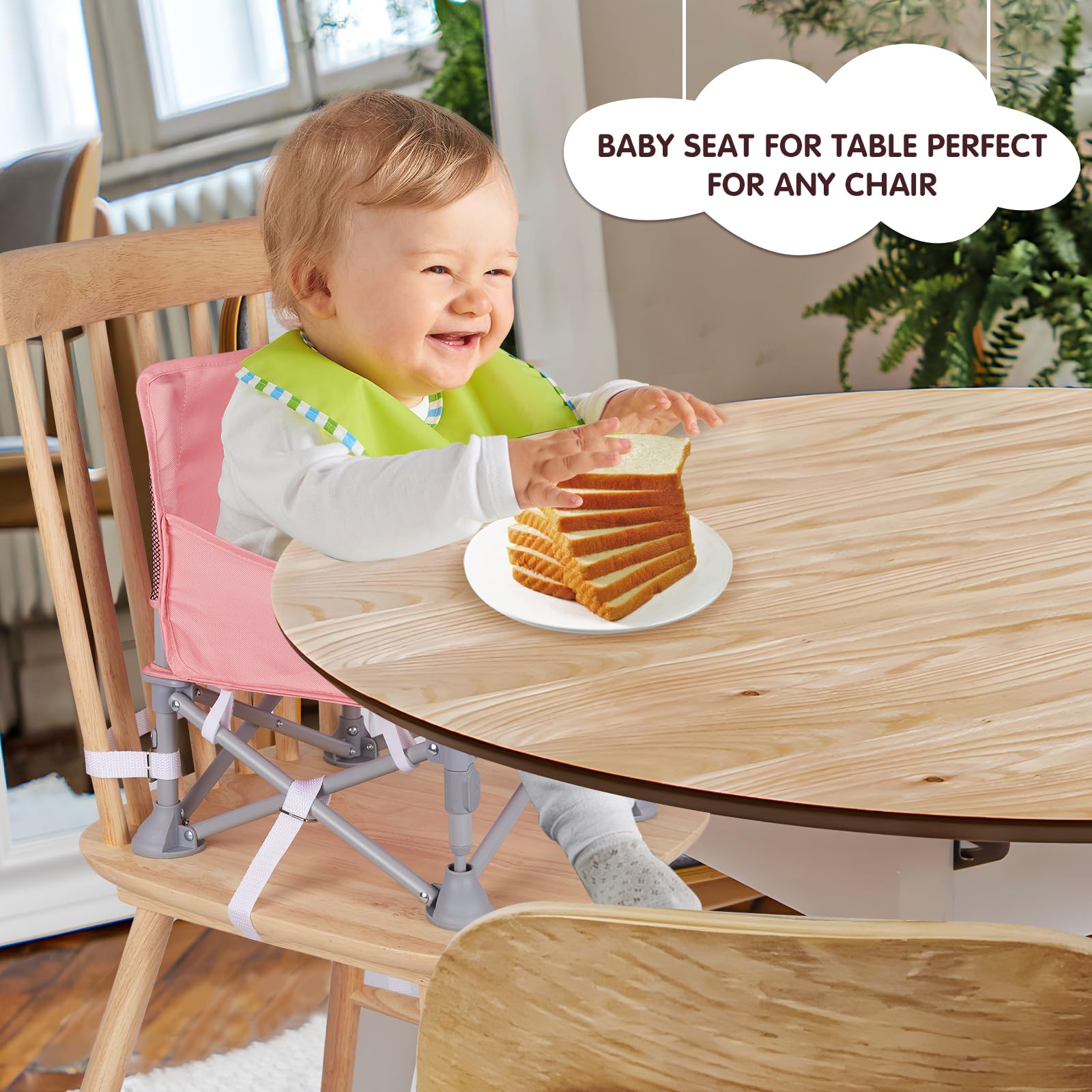 Otrolepota portable baby chair for lawn dining and outdoors.