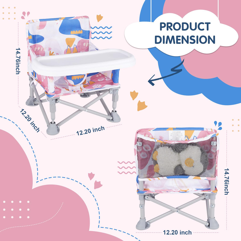 Otrolepota BPA-free tray and safety straps ensure secure feeding on varied chairs.