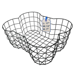 OtterPets metal dog toy basket bone shape front view showing organized storage