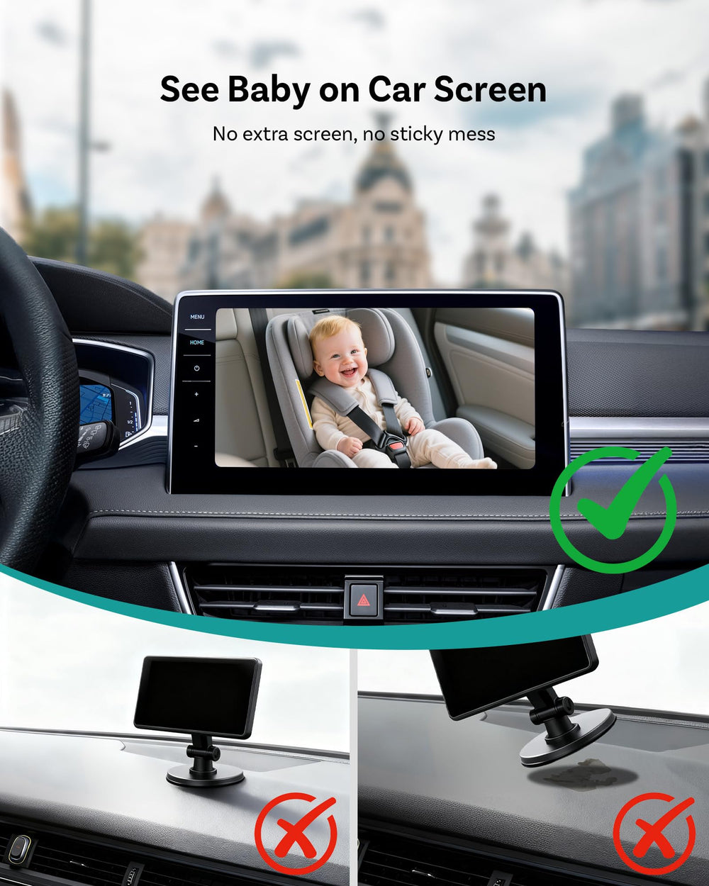 OTTOCAST Cabin Care ideal for new parents on errands and road trips.