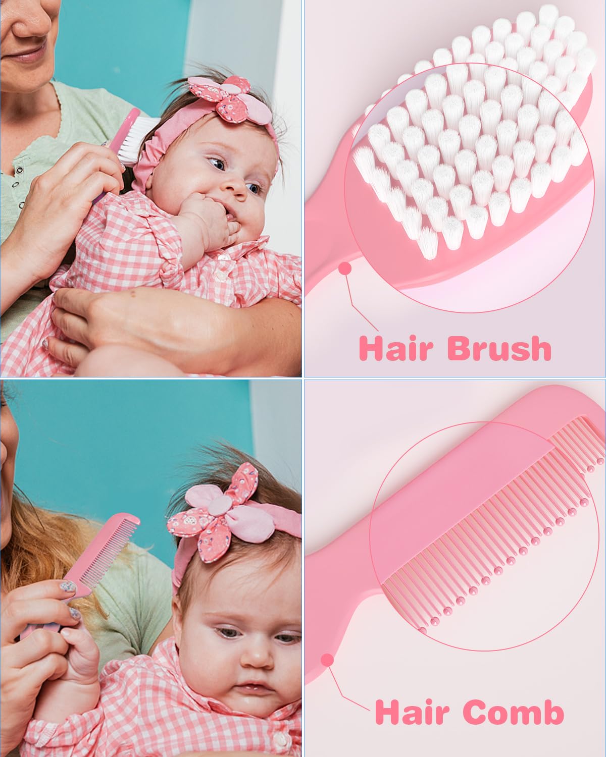 OTTOLIVES grooming kit attachments with seven heads for versatile baby nail care