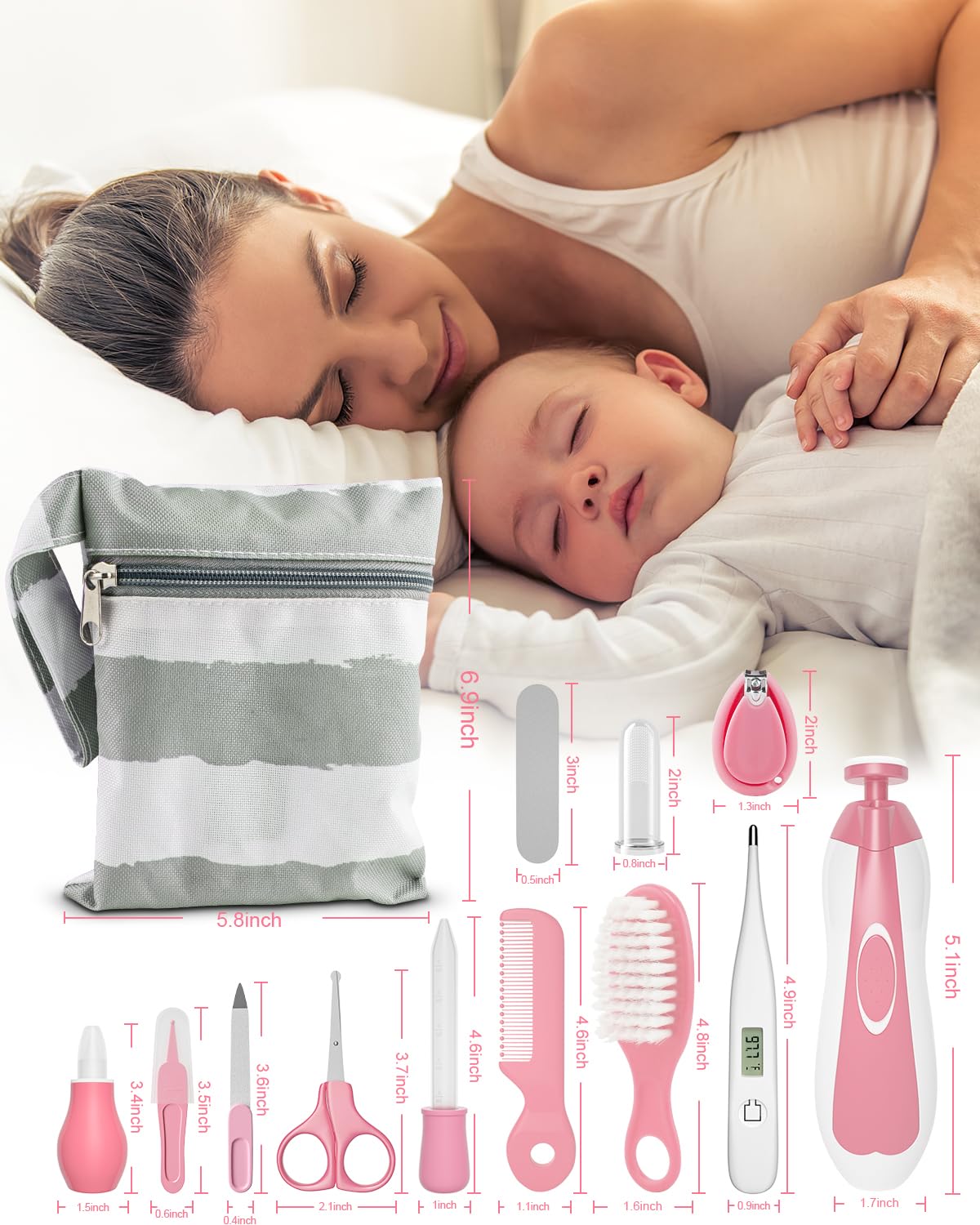 OTTOLIVES soft brushes and combs for gentle baby grooming
