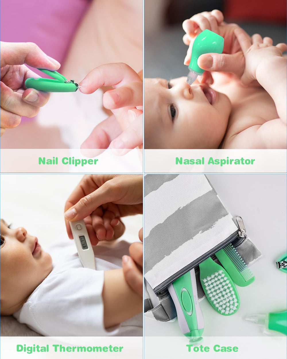 Ottolives nasal aspirator for babies helps gentle congestion relief.